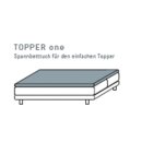 Kneer Q22 Vario-Stretch Spannbetttuch für Topper...